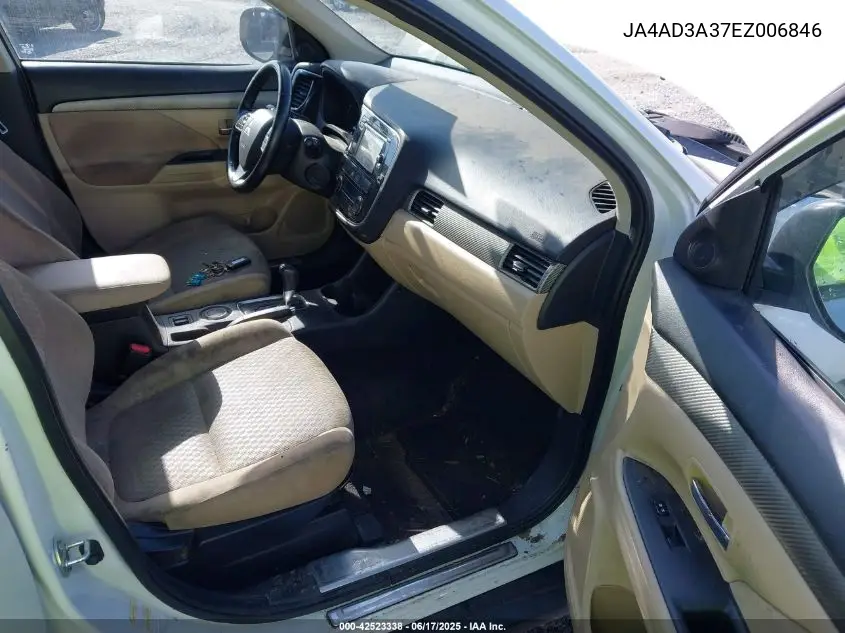 2014 Mitsubishi Outlander Se VIN: JA4AD3A37EZ006846 Lot: 42523338