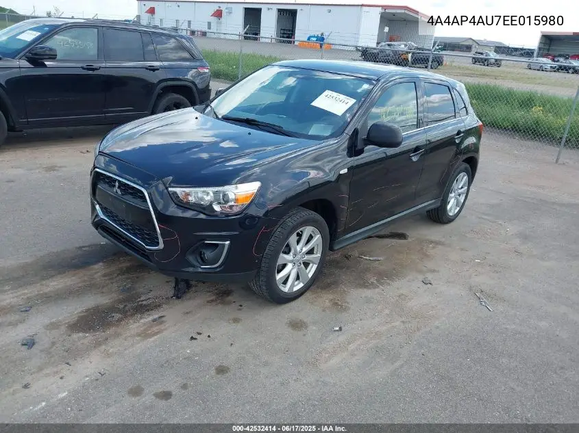 2014 Mitsubishi Outlander Sport Se VIN: 4A4AP4AU7EE015980 Lot: 42532414
