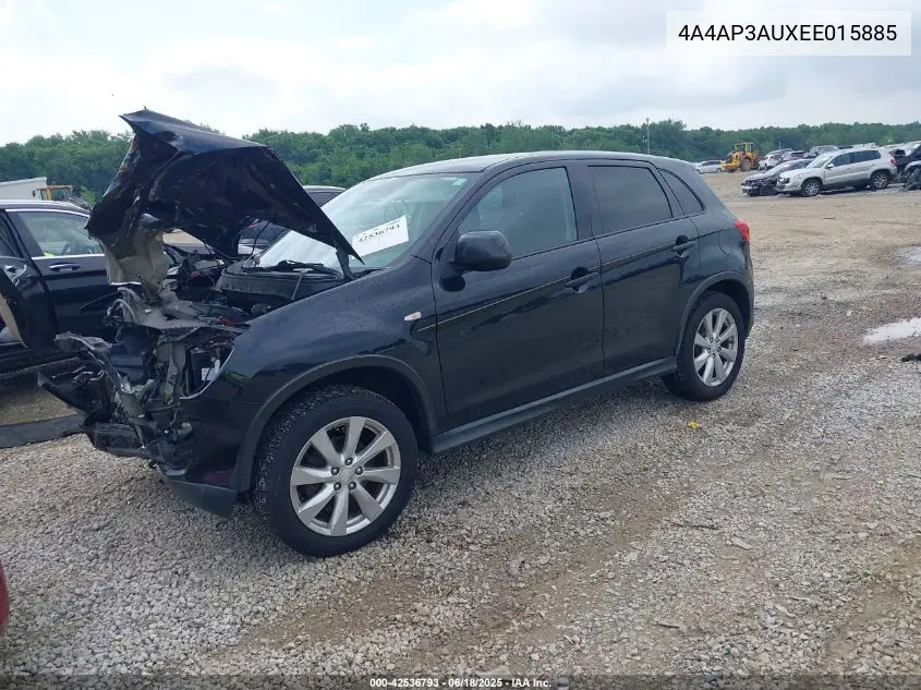 2014 Mitsubishi Outlander Sport Es VIN: 4A4AP3AUXEE015885 Lot: 42536793