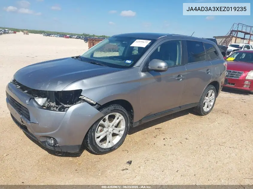 2014 Mitsubishi Outlander Se VIN: JA4AD3A3XEZ019235 Lot: 42559672