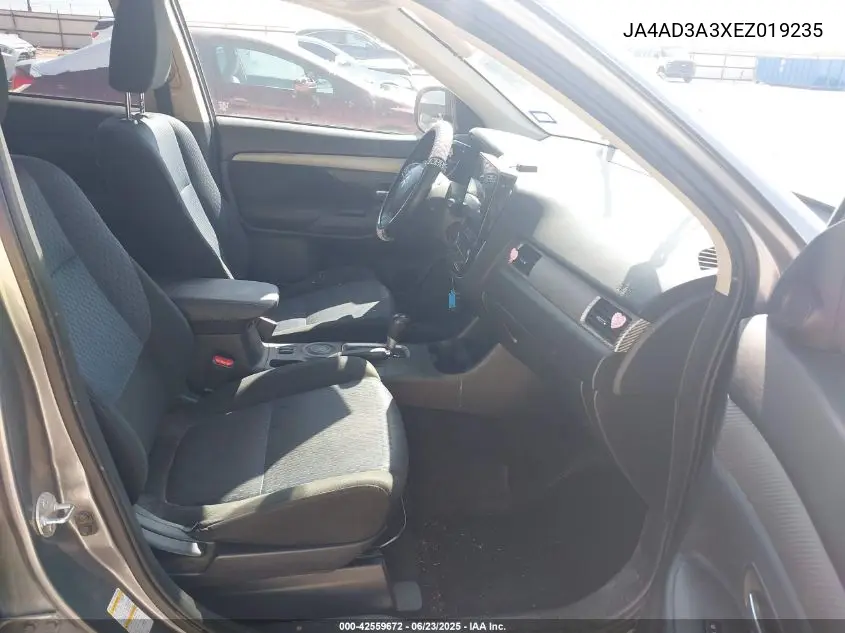 2014 Mitsubishi Outlander Se VIN: JA4AD3A3XEZ019235 Lot: 42559672