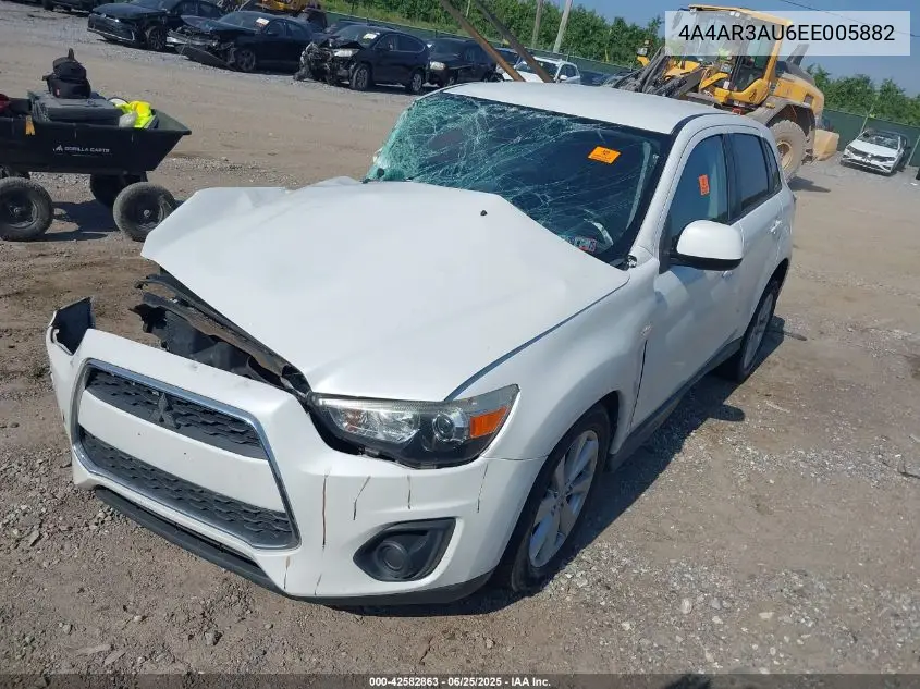 2014 Mitsubishi Outlander Sport Es VIN: 4A4AR3AU6EE005882 Lot: 42582863