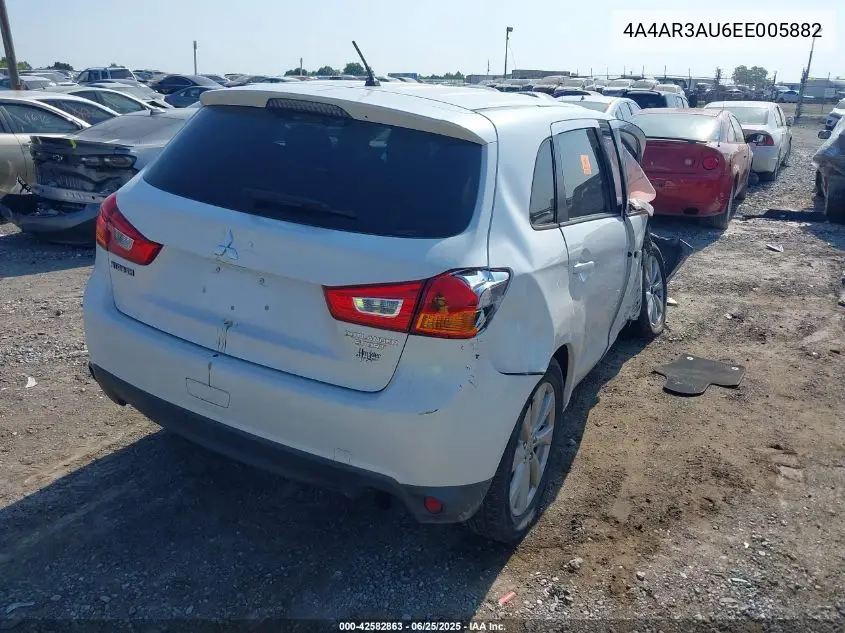 2014 Mitsubishi Outlander Sport Es VIN: 4A4AR3AU6EE005882 Lot: 42582863