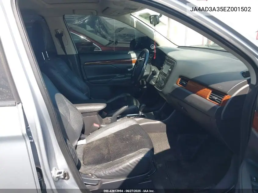 2014 Mitsubishi Outlander Se VIN: JA4AD3A35EZ001502 Lot: 42612994