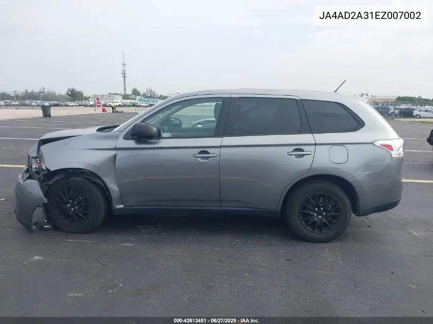 2014 Mitsubishi Outlander Es VIN: JA4AD2A31EZ007002 Lot: 42613451