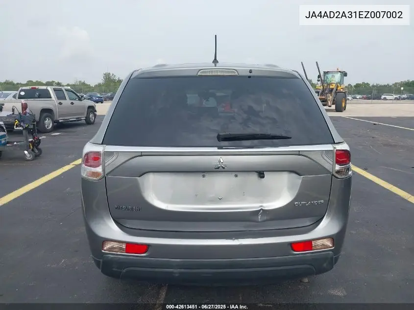 2014 Mitsubishi Outlander Es VIN: JA4AD2A31EZ007002 Lot: 42613451