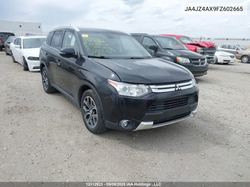 2015 Mitsubishi Outlander Gt VIN: JA4JZ4AX9FZ602665 Lot: 12312923