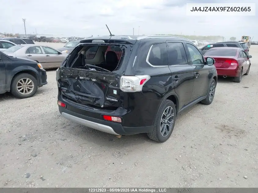 2015 Mitsubishi Outlander Gt VIN: JA4JZ4AX9FZ602665 Lot: 12312923