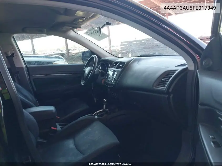 2015 Mitsubishi Outlander Sport Es VIN: 4A4AP3AU5FE017349 Lot: 42239525