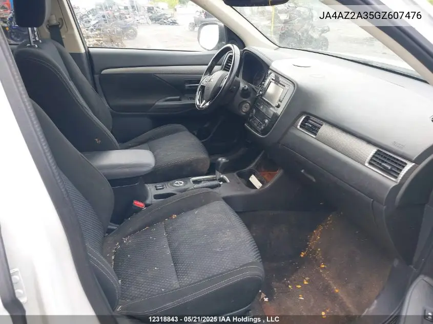 2016 Mitsubishi Outlander Es VIN: JA4AZ2A35GZ607476 Lot: 12318843