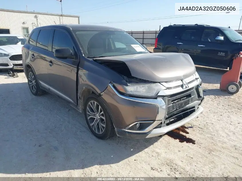 2016 Mitsubishi Outlander Es VIN: JA4AD2A32GZ050606 Lot: 42245983