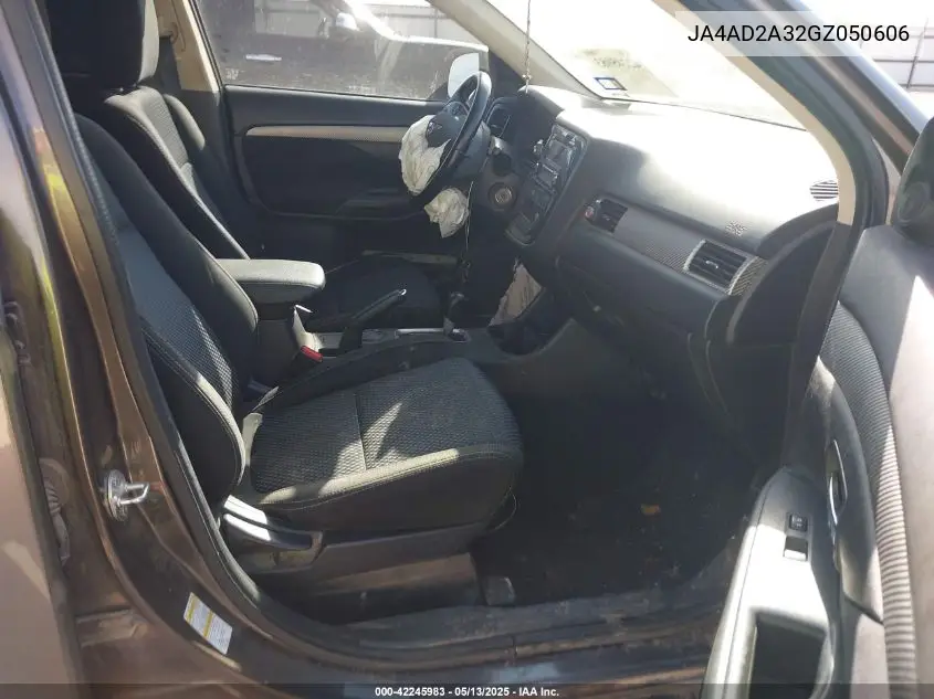 2016 Mitsubishi Outlander Es VIN: JA4AD2A32GZ050606 Lot: 42245983