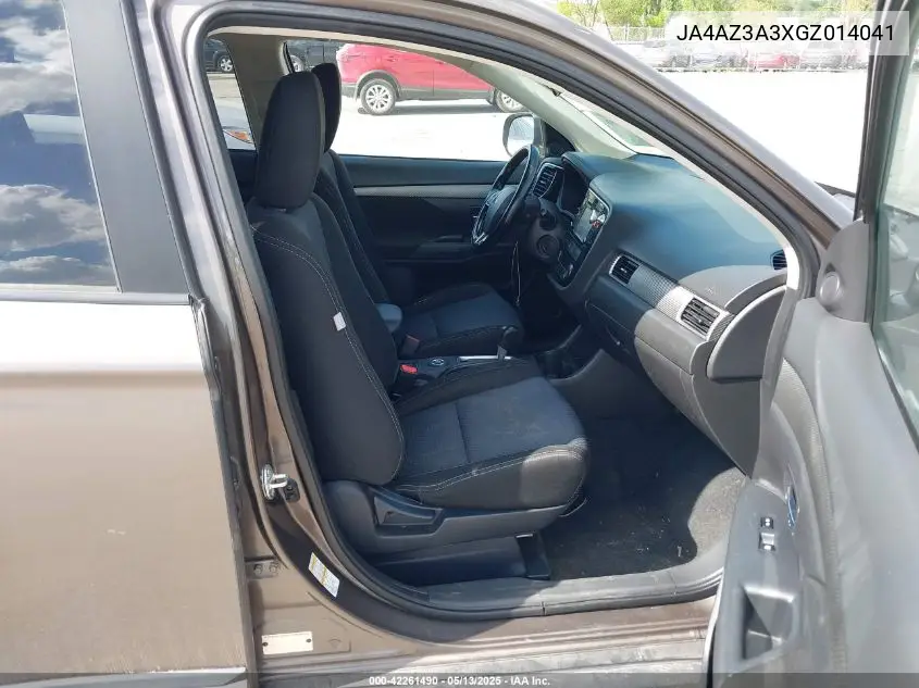 2016 Mitsubishi Outlander Se VIN: JA4AZ3A3XGZ014041 Lot: 42261490