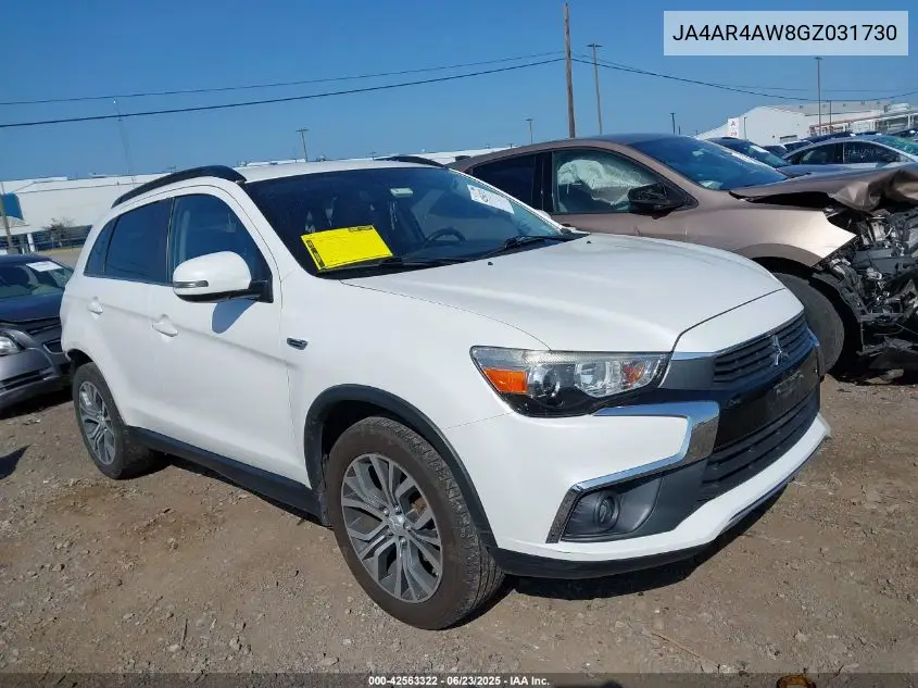 2016 Mitsubishi Outlander Sport 2.4 Sel VIN: JA4AR4AW8GZ031730 Lot: 42563322