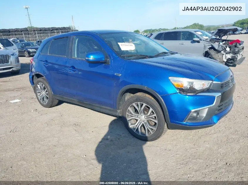 2016 Mitsubishi Outlander Sport 2.0 Es VIN: JA4AP3AU2GZ042902 Lot: 42586580