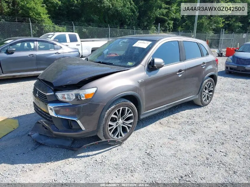2016 Mitsubishi Outlander Sport Es/Se VIN: JA4AR3AWXGZ042500 Lot: 42608671
