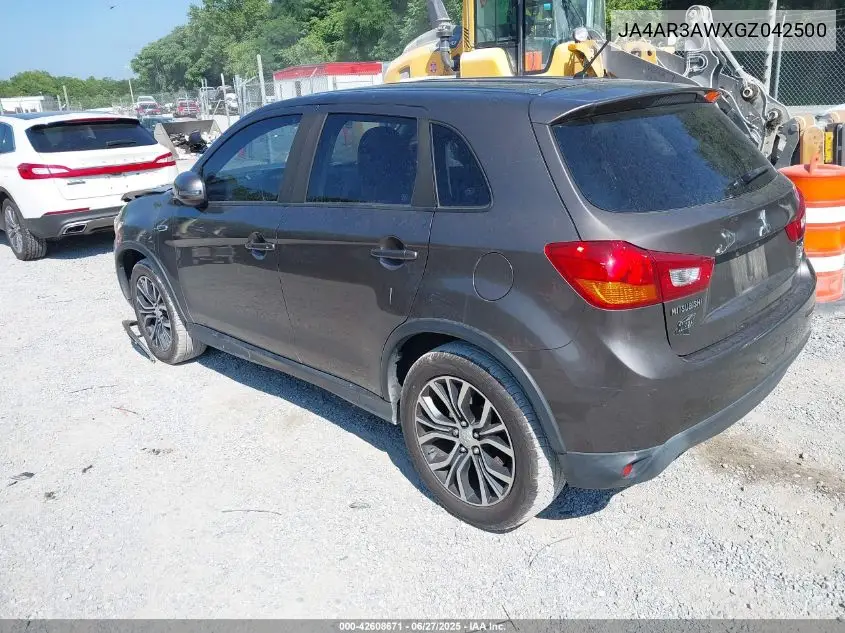 2016 Mitsubishi Outlander Sport Es/Se VIN: JA4AR3AWXGZ042500 Lot: 42608671