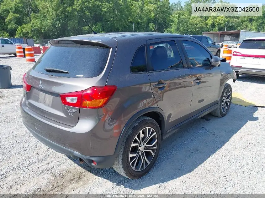 2016 Mitsubishi Outlander Sport Es/Se VIN: JA4AR3AWXGZ042500 Lot: 42608671
