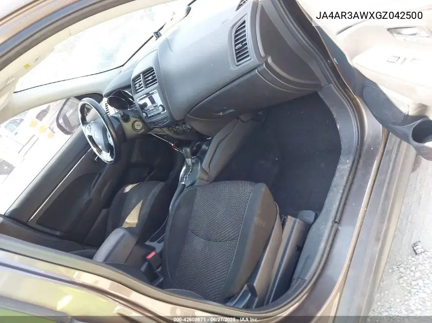 2016 Mitsubishi Outlander Sport Es/Se VIN: JA4AR3AWXGZ042500 Lot: 42608671
