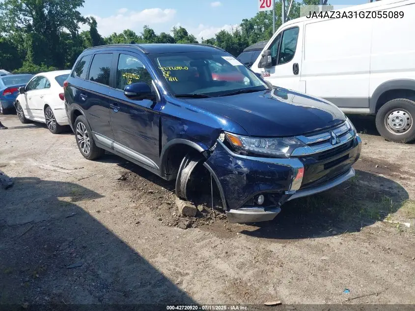 2016 Mitsubishi Outlander Sel VIN: JA4AZ3A31GZ055089 Lot: 42720920