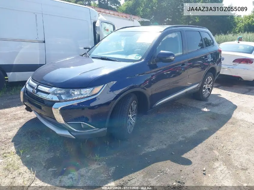 2016 Mitsubishi Outlander Sel VIN: JA4AZ3A31GZ055089 Lot: 42720920