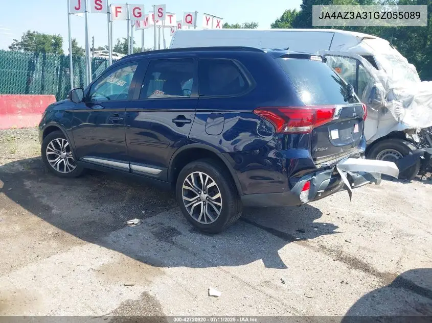 2016 Mitsubishi Outlander Sel VIN: JA4AZ3A31GZ055089 Lot: 42720920