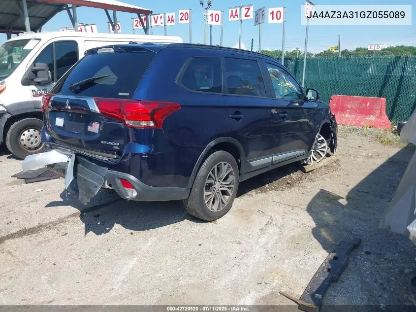 2016 Mitsubishi Outlander Sel VIN: JA4AZ3A31GZ055089 Lot: 42720920