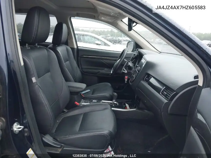 2017 Mitsubishi Outlander Gt VIN: JA4JZ4AX7HZ605583 Lot: 12353835