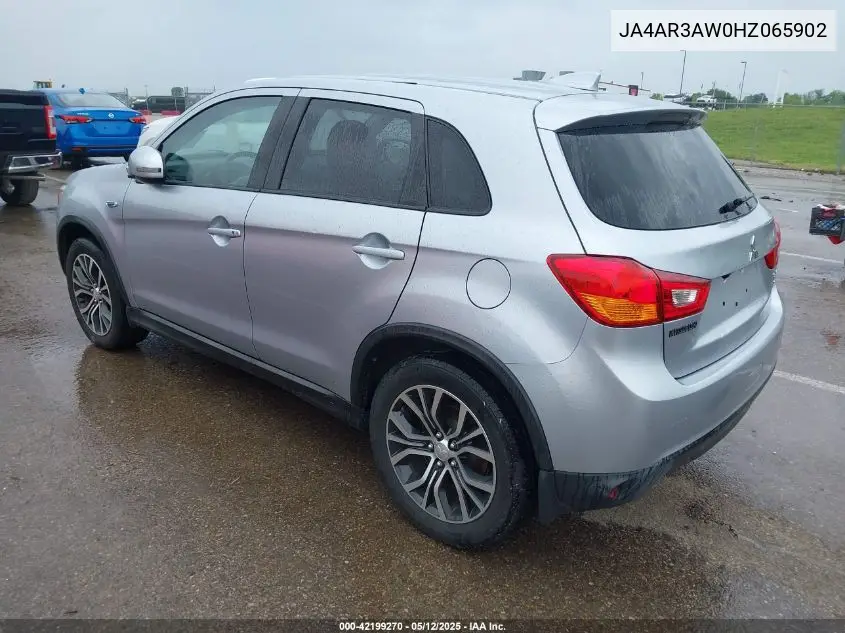 2017 Mitsubishi Outlander Sport 2.4 Se VIN: JA4AR3AW0HZ065902 Lot: 42199270
