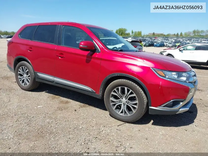 2017 Mitsubishi Outlander Se VIN: JA4AZ3A36HZ056093 Lot: 42225968