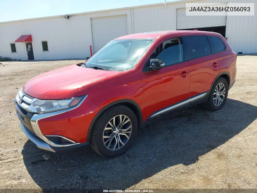 2017 Mitsubishi Outlander Se VIN: JA4AZ3A36HZ056093 Lot: 42225968