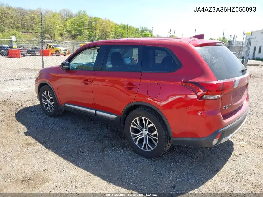 2017 Mitsubishi Outlander Se VIN: JA4AZ3A36HZ056093 Lot: 42225968