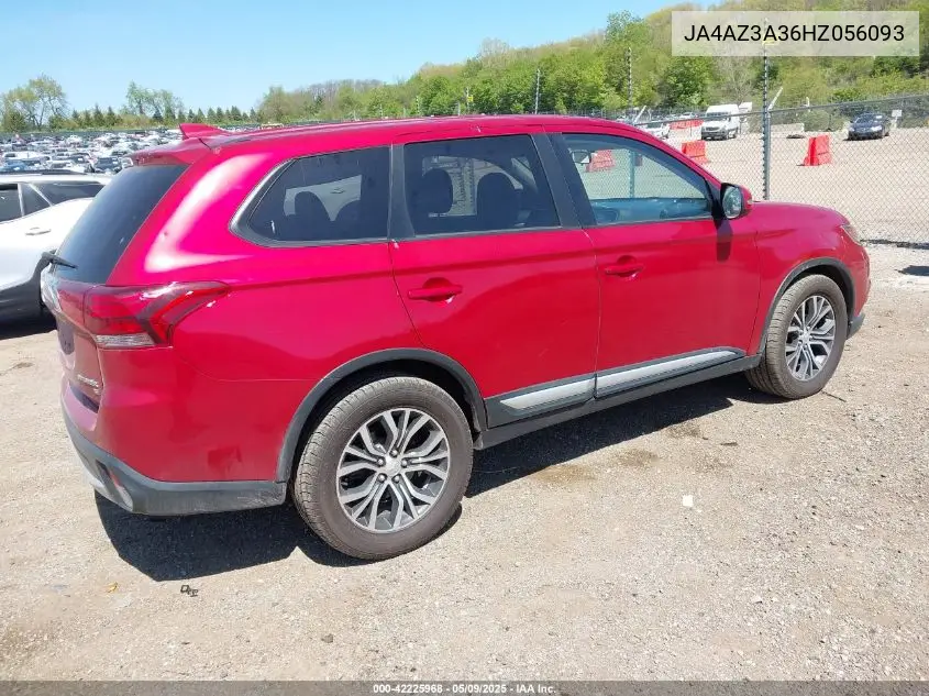 2017 Mitsubishi Outlander Se VIN: JA4AZ3A36HZ056093 Lot: 42225968