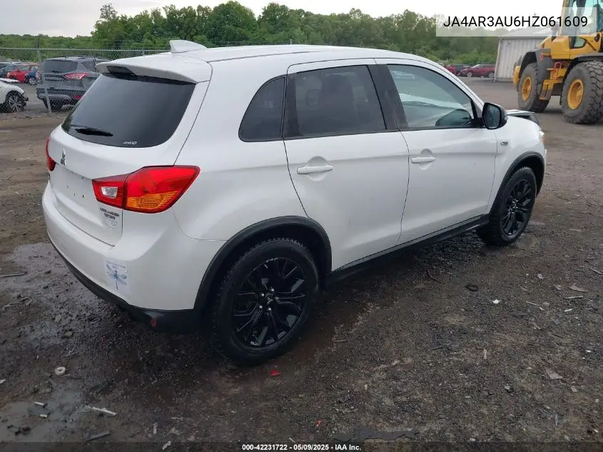 2017 Mitsubishi Outlander Sport 2.0 Le VIN: JA4AR3AU6HZ061609 Lot: 42231722