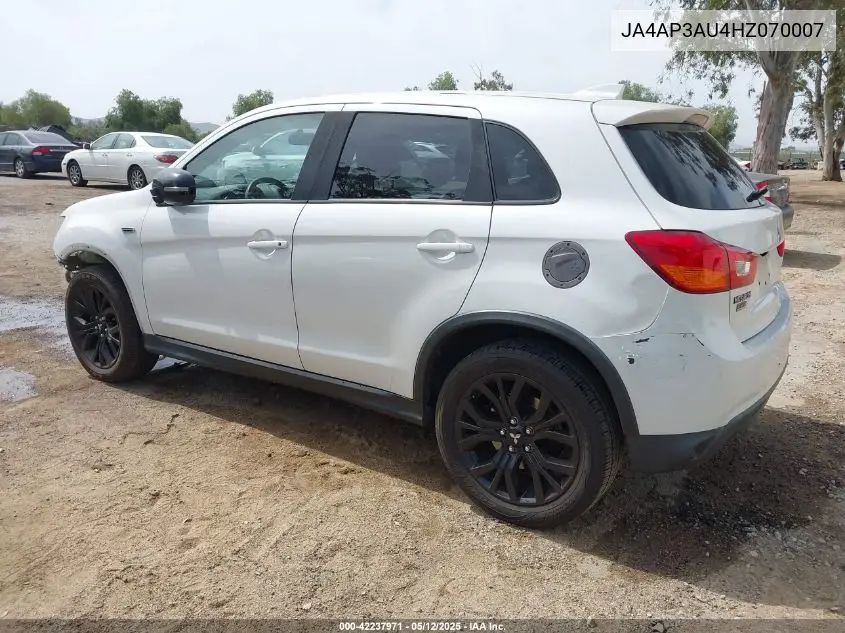 2017 Mitsubishi Outlander Sport 2.0 Le VIN: JA4AP3AU4HZ070007 Lot: 42237971