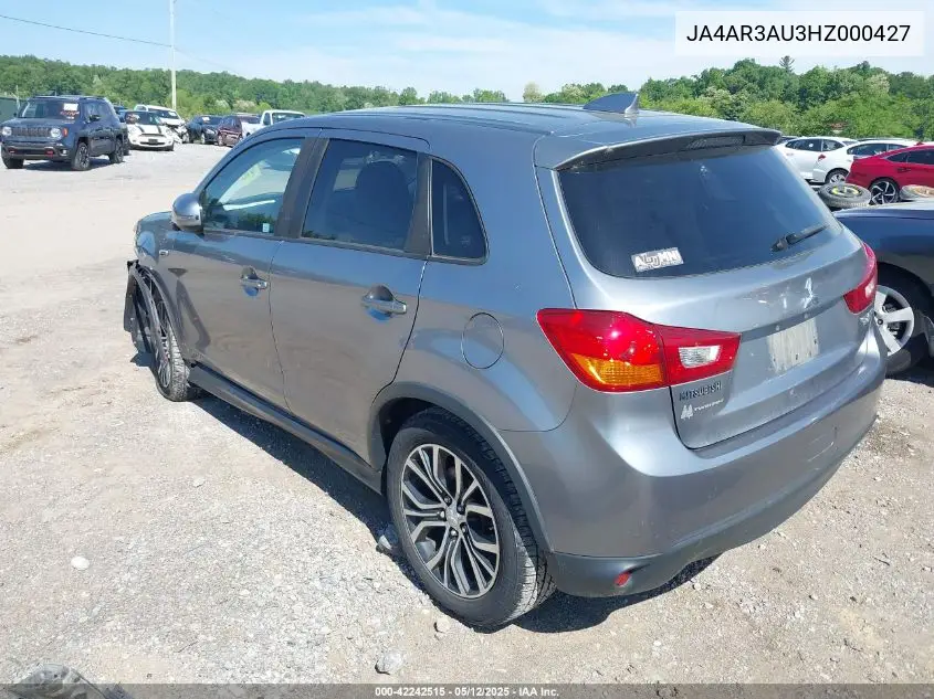 2017 Mitsubishi Outlander Sport 2.0 Es VIN: JA4AR3AU3HZ000427 Lot: 42242515