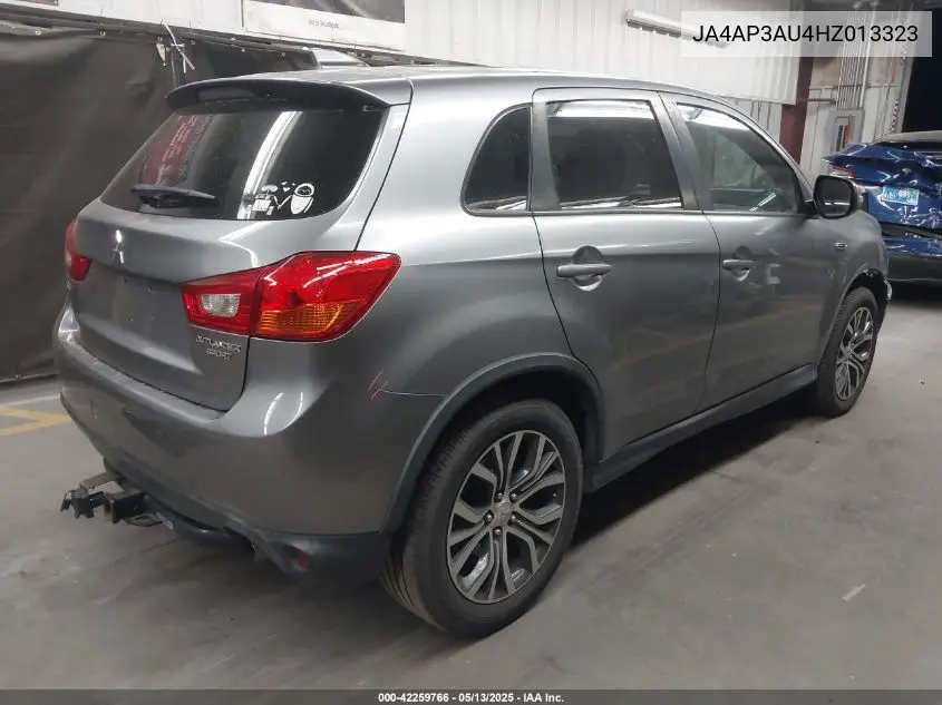 2017 Mitsubishi Outlander Sport 2.0 Es VIN: JA4AP3AU4HZ013323 Lot: 42259766