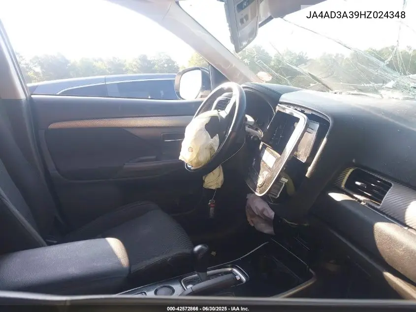 2017 Mitsubishi Outlander Se/Sel VIN: JA4AD3A39HZ024348 Lot: 42572866