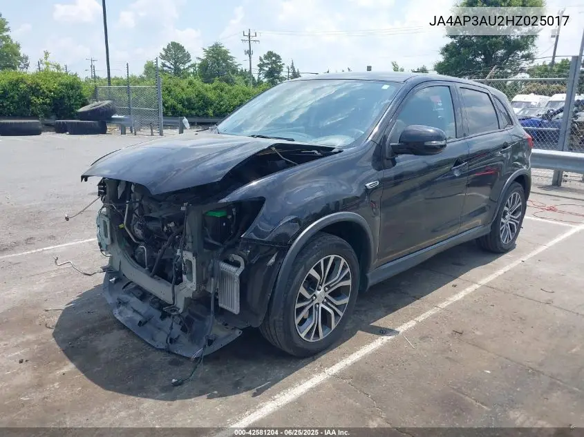 2017 Mitsubishi Outlander Sport 2.0 Es/2.0 Le VIN: JA4AP3AU2HZ025017 Lot: 42581204