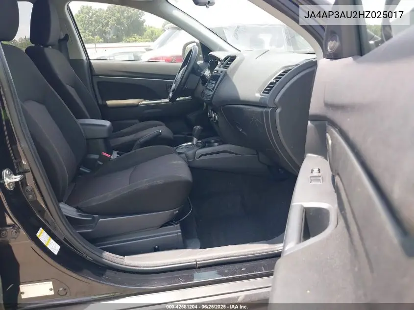 2017 Mitsubishi Outlander Sport 2.0 Es/2.0 Le VIN: JA4AP3AU2HZ025017 Lot: 42581204