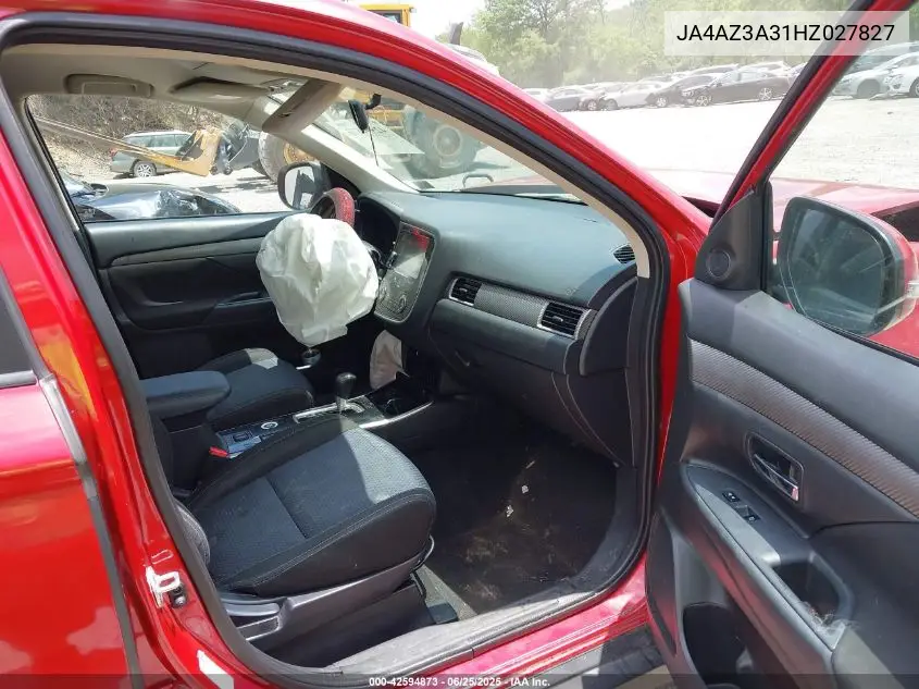 2017 Mitsubishi Outlander Se/Sel VIN: JA4AZ3A31HZ027827 Lot: 42594873