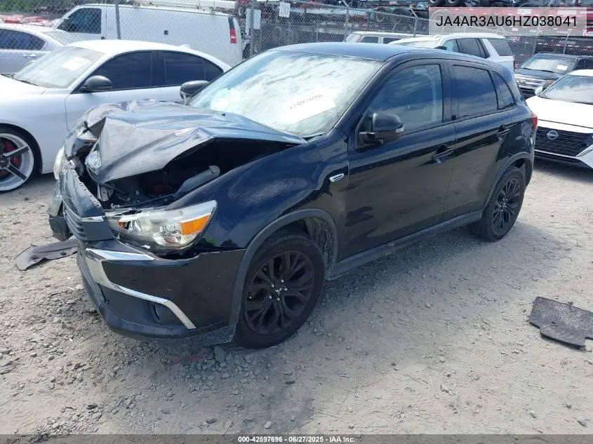 2017 Mitsubishi Outlander Sport 2.0 Le VIN: JA4AR3AU6HZ038041 Lot: 42597696