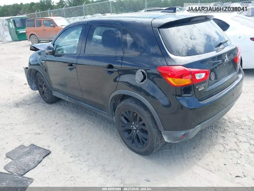 2017 Mitsubishi Outlander Sport 2.0 Le VIN: JA4AR3AU6HZ038041 Lot: 42597696