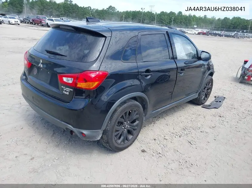 2017 Mitsubishi Outlander Sport 2.0 Le VIN: JA4AR3AU6HZ038041 Lot: 42597696