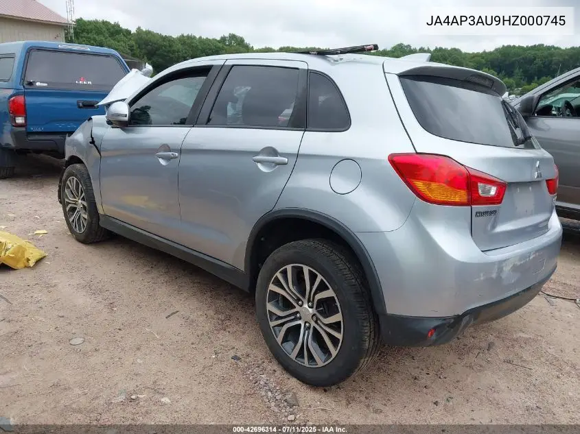 2017 Mitsubishi Outlander Sport 2.0 Es/2.0 Le VIN: JA4AP3AU9HZ000745 Lot: 42696314