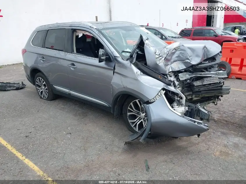 2017 Mitsubishi Outlander Sel VIN: JA4AZ3A35HZ066503 Lot: 42714218