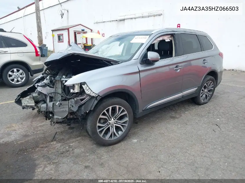 2017 Mitsubishi Outlander Sel VIN: JA4AZ3A35HZ066503 Lot: 42714218