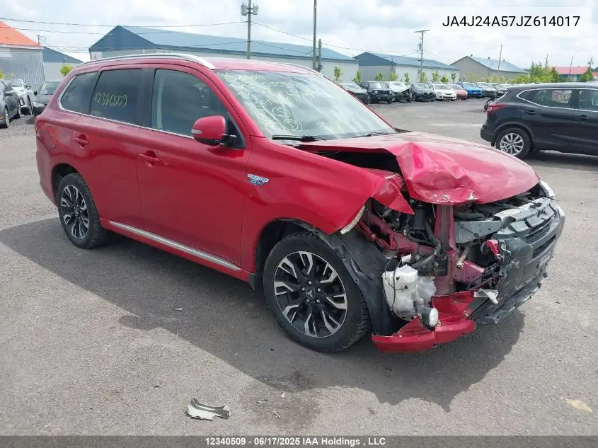 2018 Mitsubishi Outlander Phev Gt/Se VIN: JA4J24A57JZ614017 Lot: 12340509
