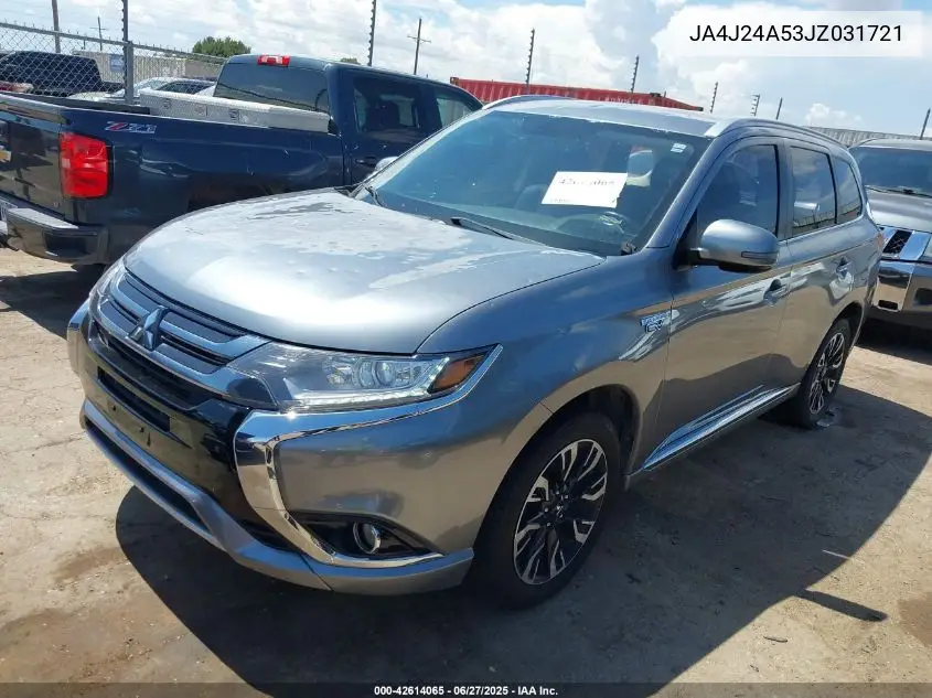 2018 Mitsubishi Outlander Phev Sel VIN: JA4J24A53JZ031721 Lot: 42614065