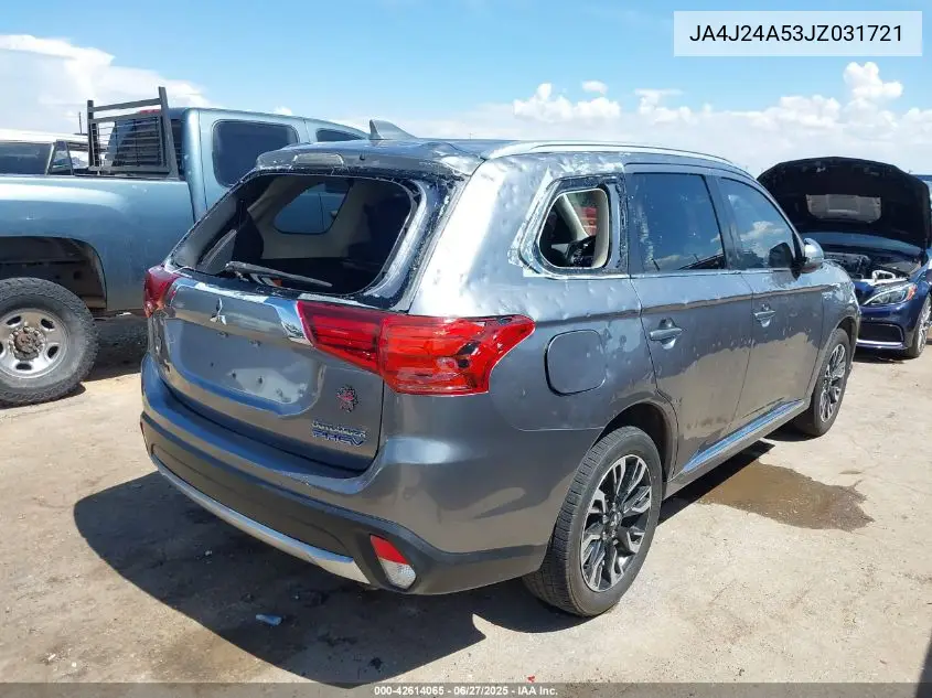 2018 Mitsubishi Outlander Phev Sel VIN: JA4J24A53JZ031721 Lot: 42614065